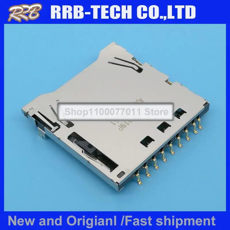 

10pcs/lot AXA2R73361P Push-Push Type SD big card seat 100% New and Original