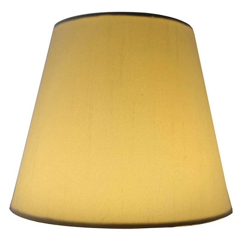 6 Paralumi Clip Per Lampadine E14 – Piccoli Paralumi In Tessuto Di Lino, Diametro 14 Cm, Altezza 13 Cm