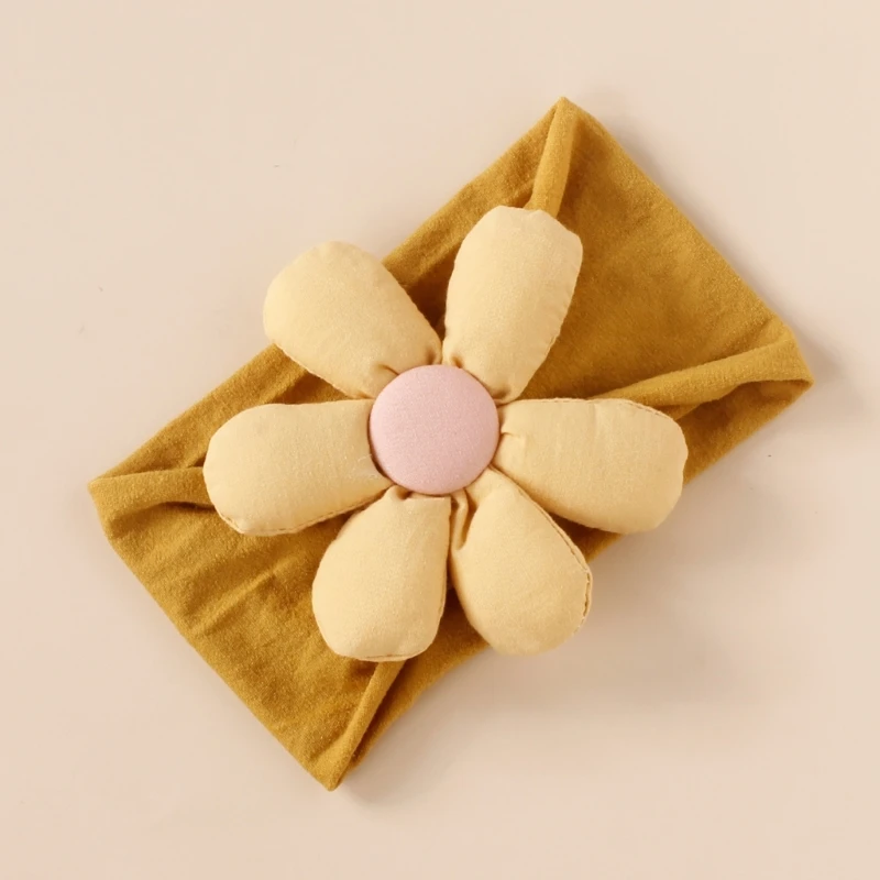 

Children Headband Baby Headwear Elastic Flower Head Wrap Hair Turban Newborn Hair Bands Photo Props Hair Accessories