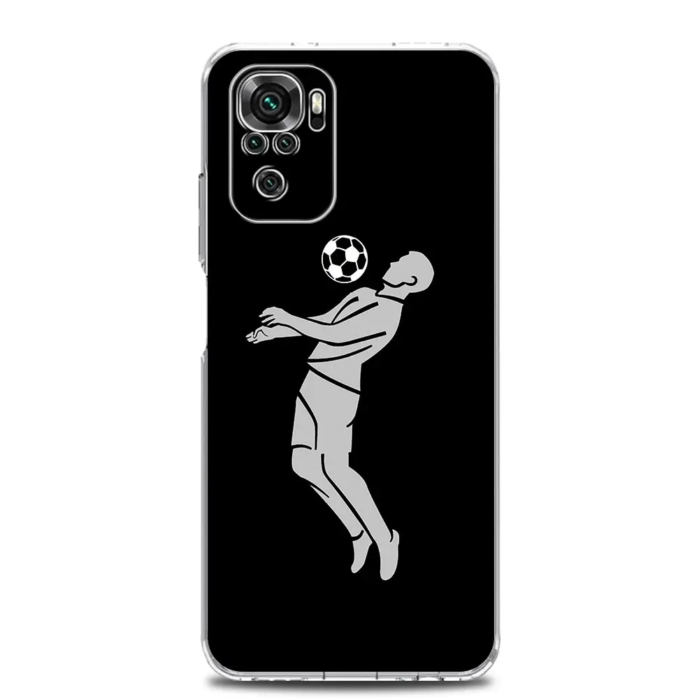 Football Player Soccer Art Soft Clear Phone Case