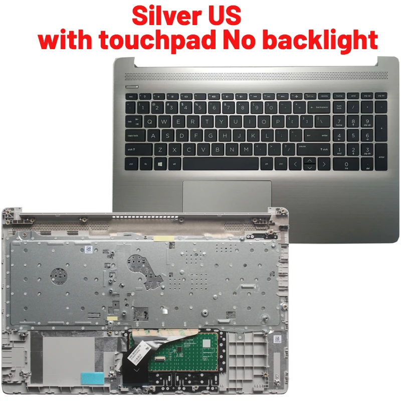 Teclado Portátil para hp 15-da 15-db 15t-da 15t-db 250 255 g7 Tpn-c135 Tpn-c136 Russo Eua Reino Unido Francês Espanhol e Latim Palmrest Upper - Imagem 3