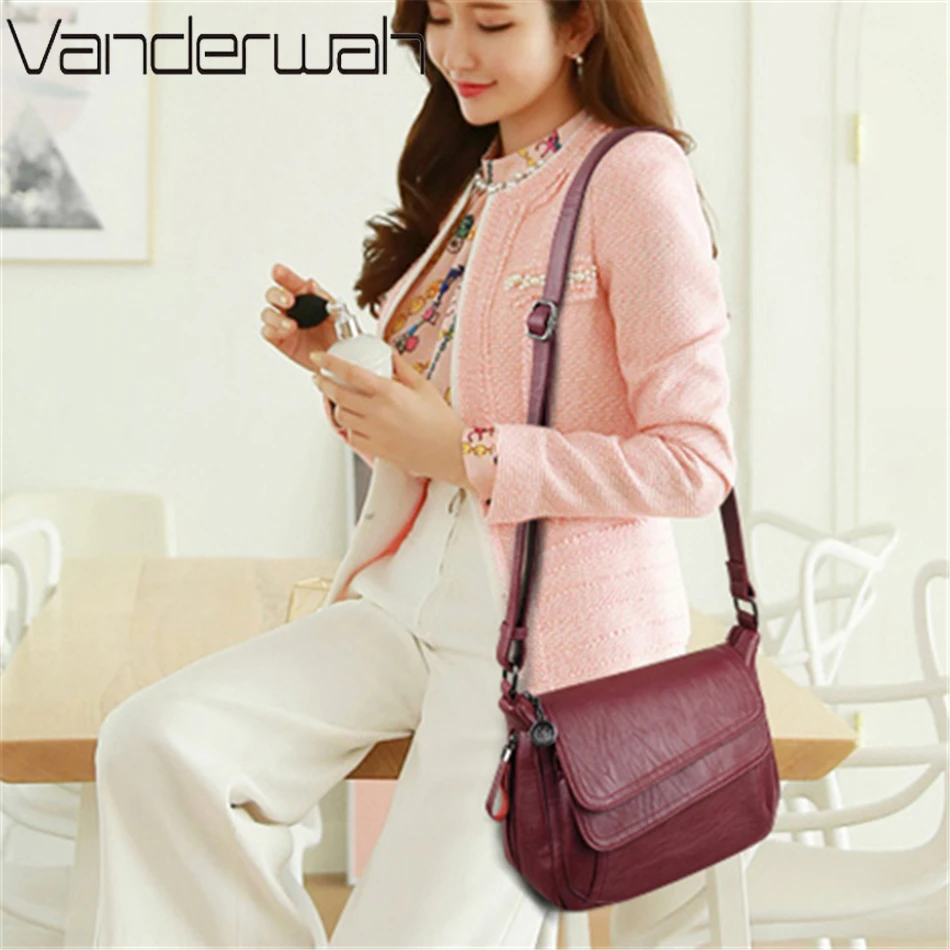 Women Shoulder Bag Women Messenger Bag Crossbody Bag Leather Sac Luxury Handbags Designer Female Mother Bags