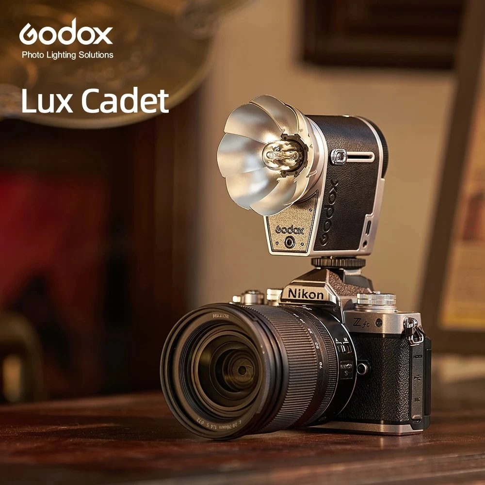 Godox Lux Cadet Retro Camera Flash Speedlite Trigger Built-In Rechargeable Battery for Canon Nikon Fujifilm Olympus Sony Camera