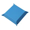 Rolling Folding Square Hexagon Dice Game Storage Tray Holder Double Sided Thick PU Leather Dice Mat Office Supply For Small Item 5