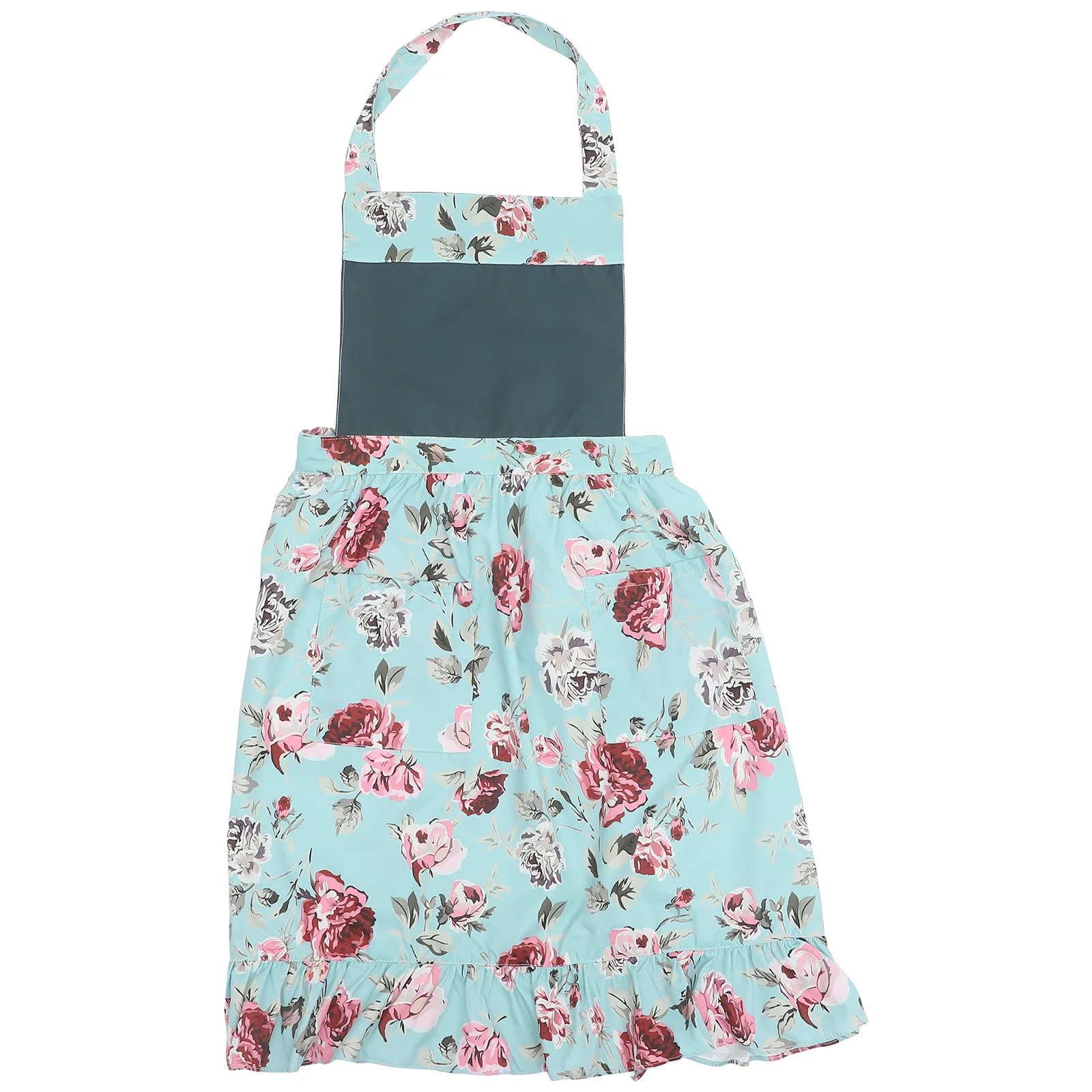 

Women's Gardening Apron with Packets Floral Aprons Grill for Clothes Protector Flower Clothing Pretty Adjustable