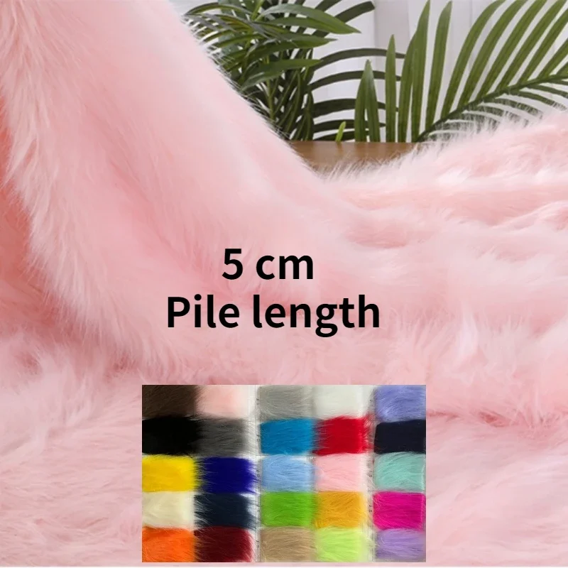 Tela de felpa de pelo de animales de imitación hecha a mano