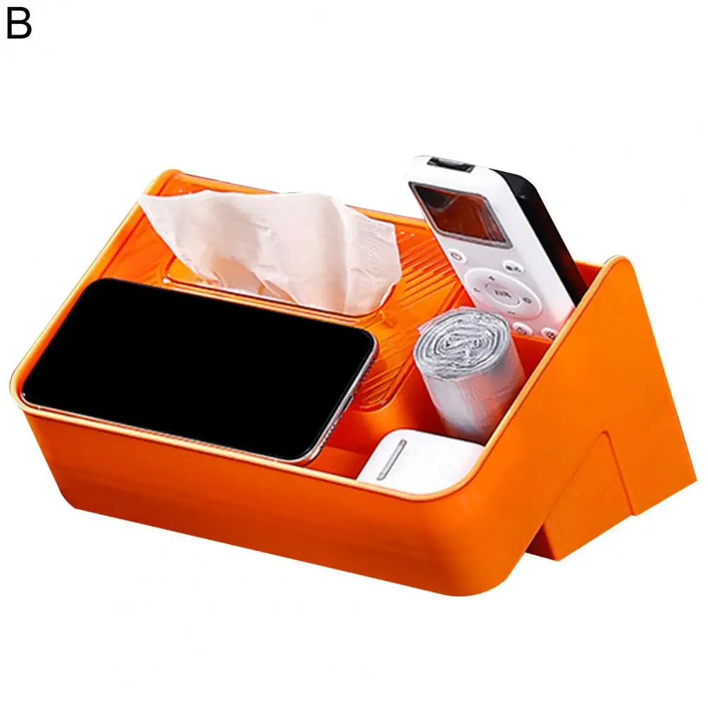 

Napkin Box Useful Space-saving Seat Type Multifunctional Napkin Holder Tissue Storage Case for Office