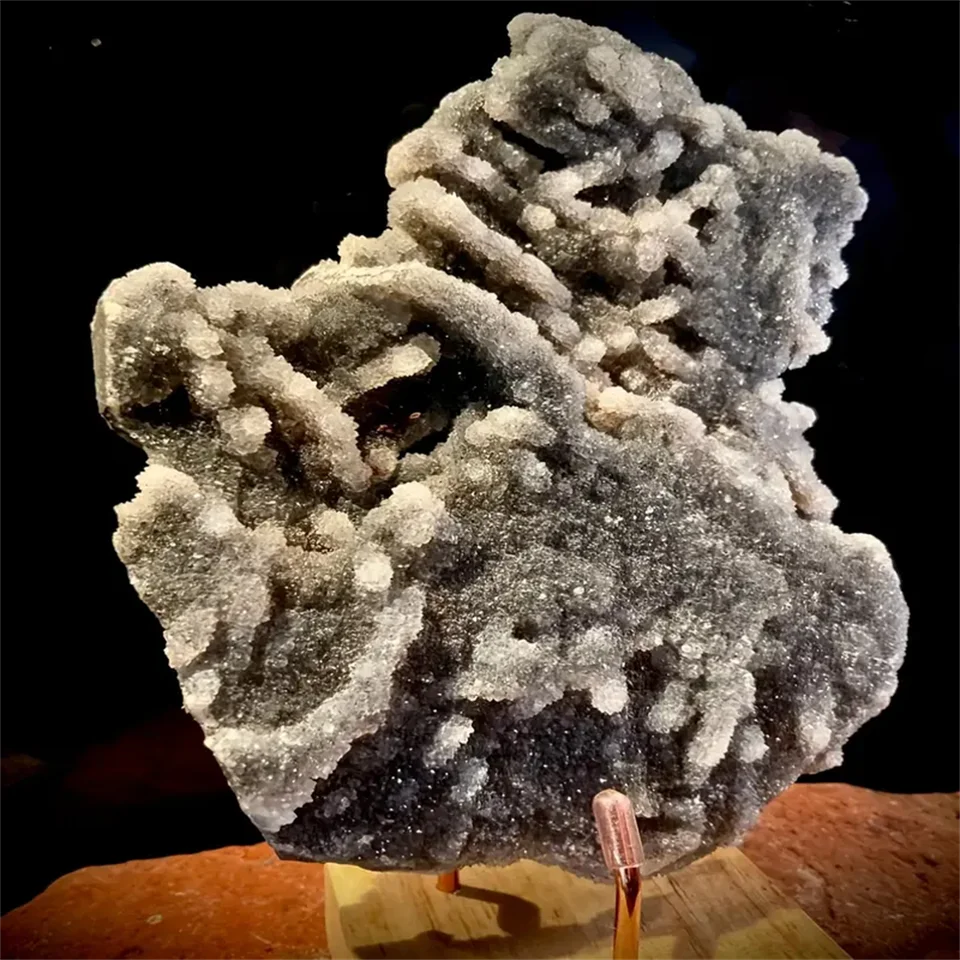 Glittering Sphalerite Crystal Cluster Geode Specimen
