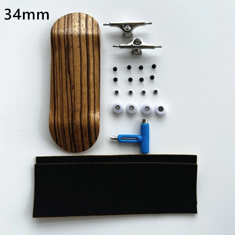 Tastiera Da 34Mm Set Completo Di Pedane In Legno Con Nuovo Camion E Ruote Cnc Per Skateboard Professionale Con Dita