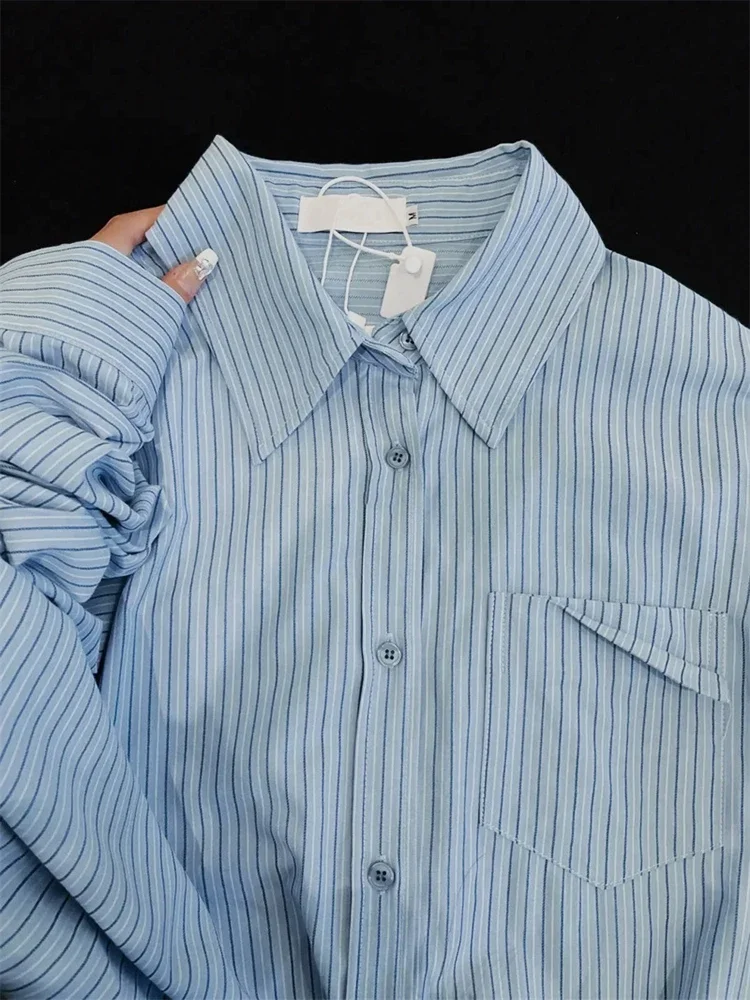 Spring Autumn New Fashion Striped Shirt Women's Leisure