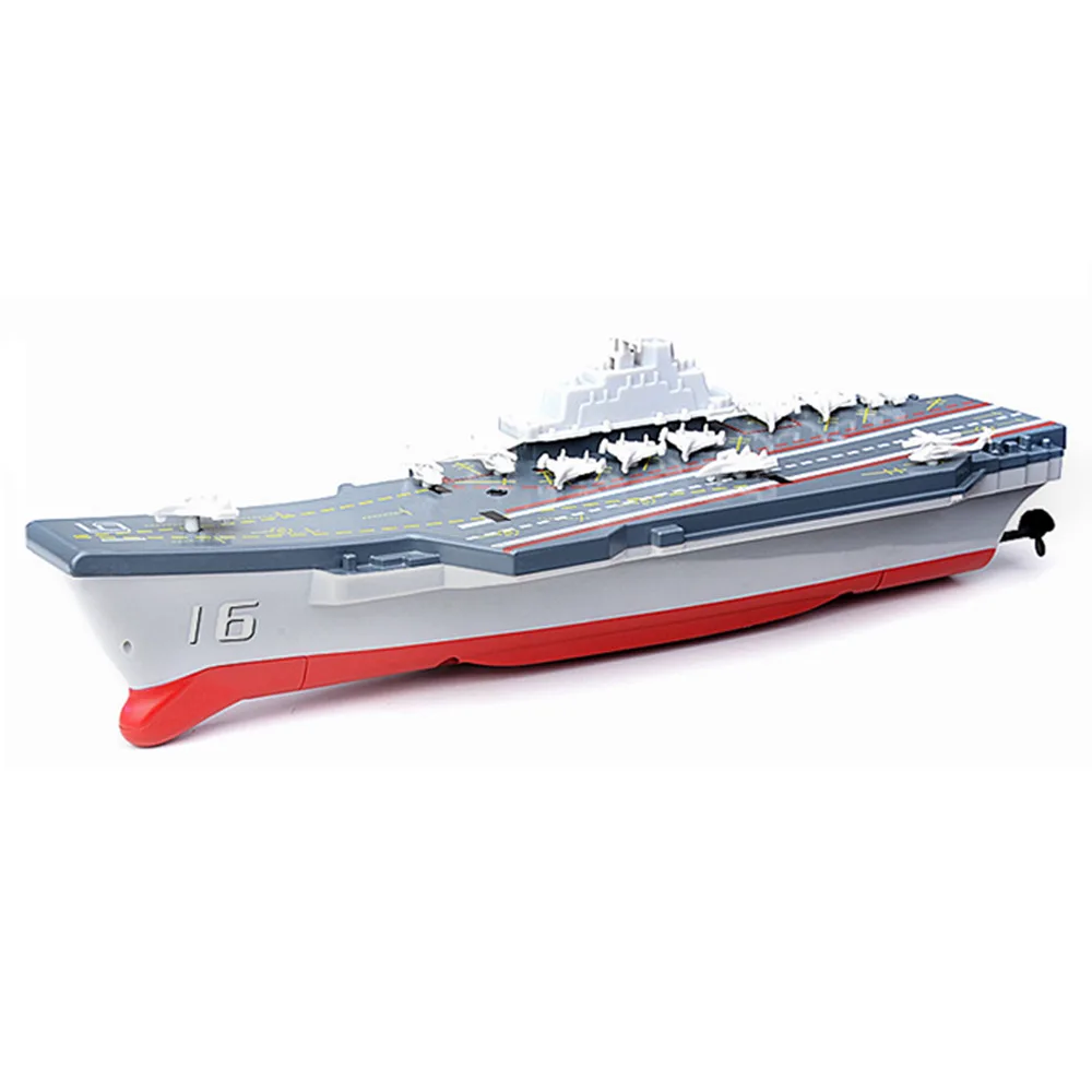 2.4G Mini Aircraft Carrier Military Model Ship Electric Wireless Remote Control Boat Toys for Boys Kids Gifts Children RC Toy remote control boat