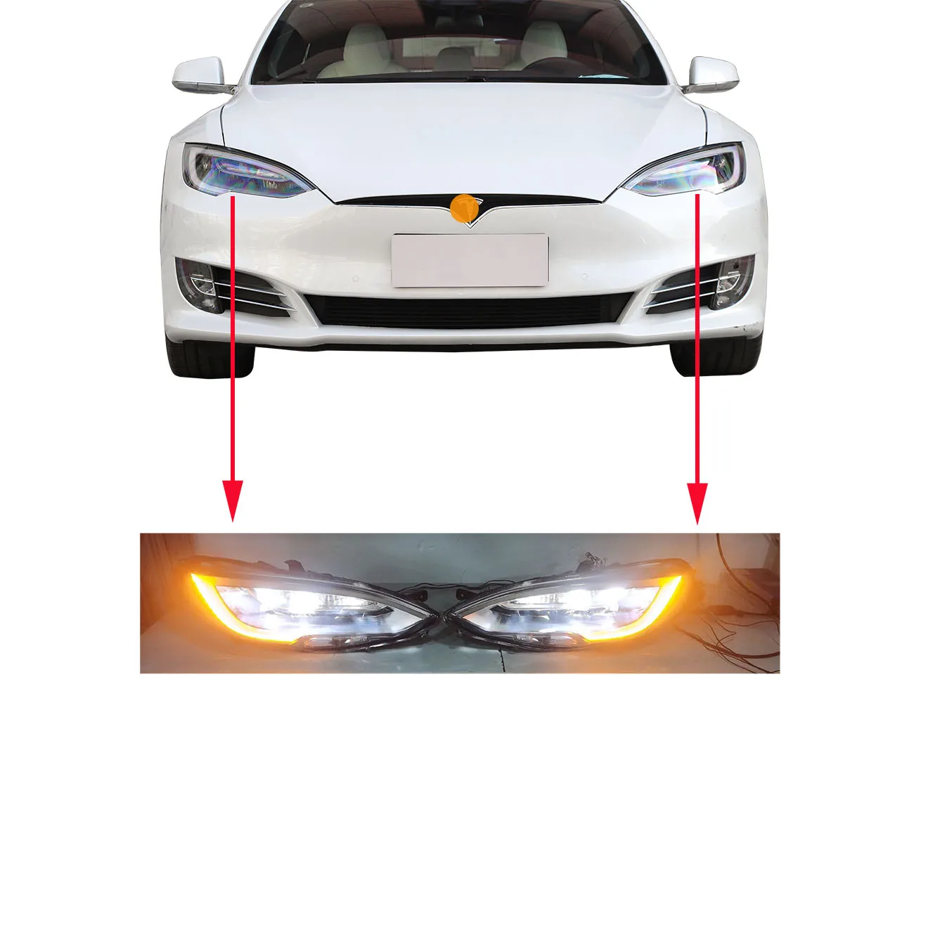 テスラためモデル後月2016ヘッドライトled 105357200C