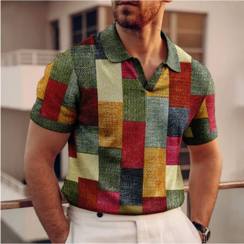 

Рубашка 5XL мужская повседневная с 3d-цифровой печатью для работы и молодежи