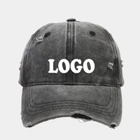 Cap with Name Customized Broken Burr Snapback Cap Sunscreen Customized Broken Burr Washed Baseball Cap For Women Men 1