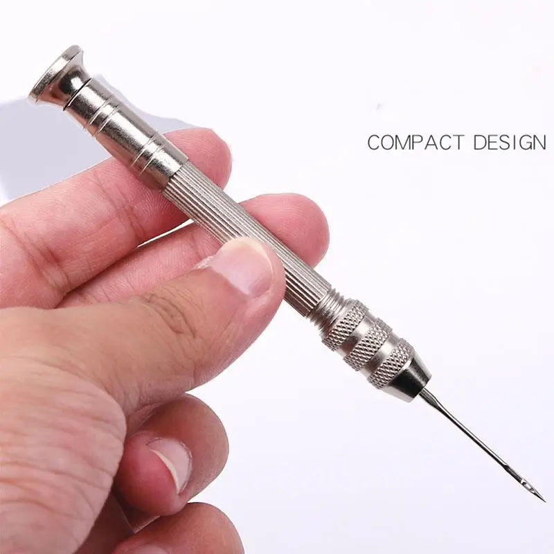 Leather Sewing Kit Awl Set Replaceable Multifunctional Shoes Repair Tool Punch Stitching Needles