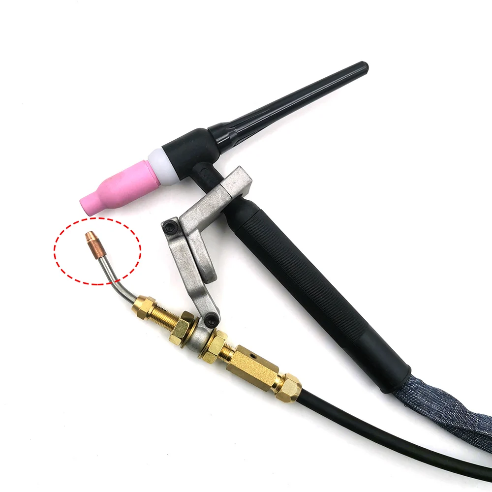 Laser Handheld Welding Wire Guide Nozzle Laser Welding Machine Wire Feed Nozzle M5 TIG Gun Feeding Copper