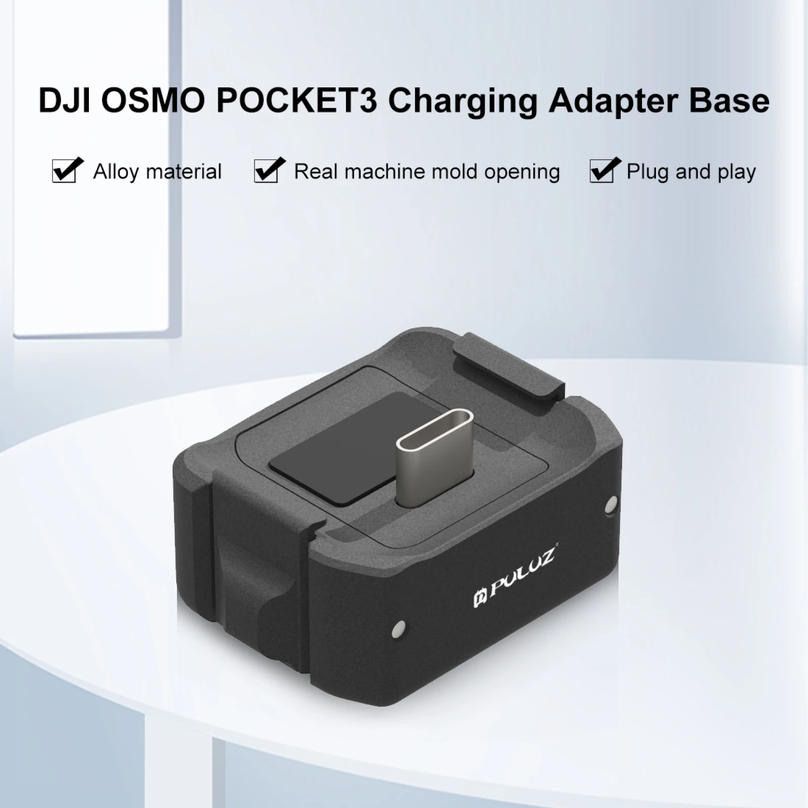 

Portable Charging Base For DJI OSMO Pocket 3 USB-C / Type-C Dock Desktop Charging Base Aluminum Alloy Bracket DJI Accessories