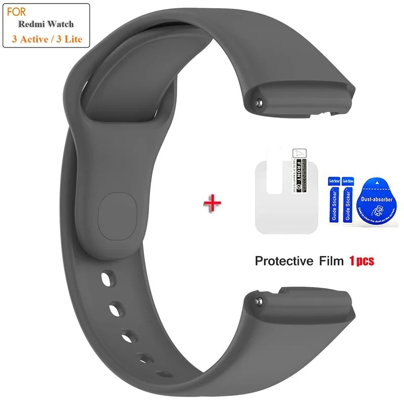 Soft Silicone Replacement Strap with Protector Film