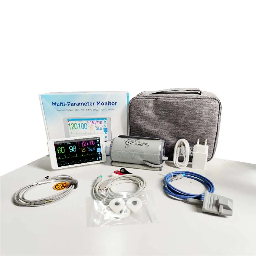   ǻ ޴ 6 Ķ , ECG, NIBP, PR, SPO2, RESP, TEMP ȯ , Ż  , 5.5 ġ, 8/10 ġ ũ
