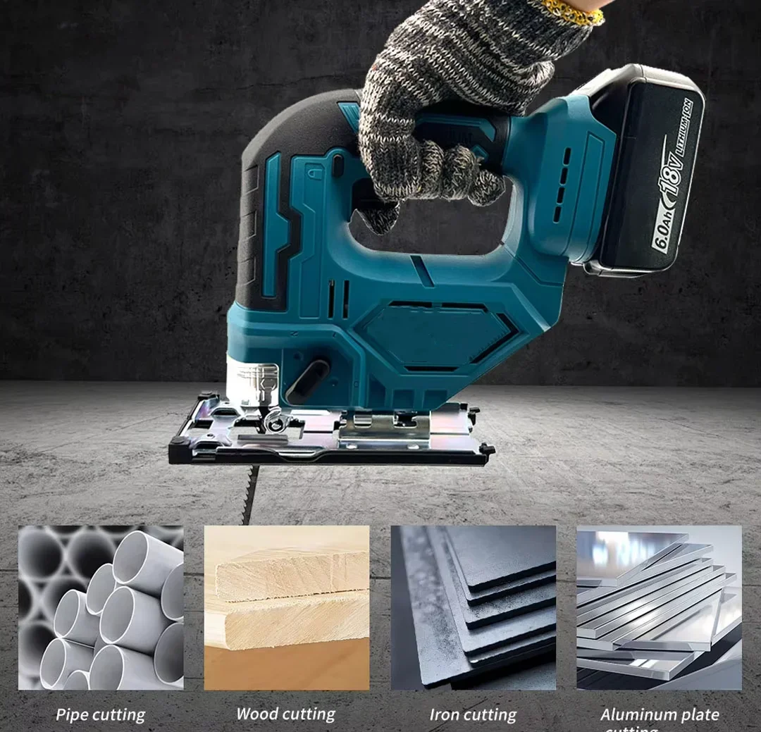 Makita 18V Curva El&eacute;ctrica Sierra Herramienta El&eacute;ctrica Carpintero Multifunci&oacute;
