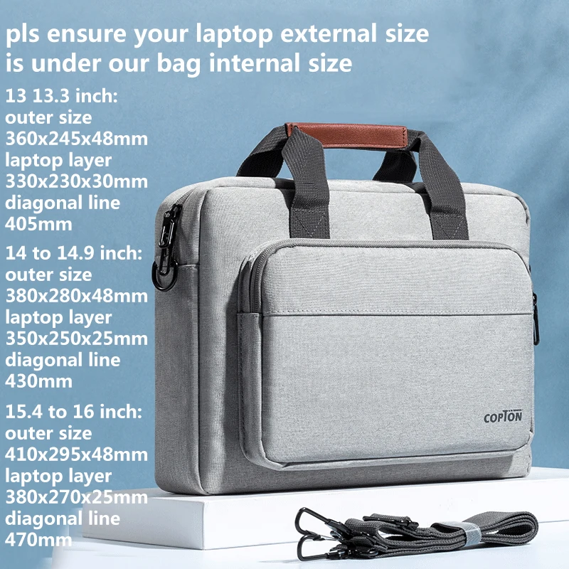 Borsa per Laptop da uomo 13.3 14 15.6 pollici per Macbook Air Pro 13 15 16 HP Huawei Asus Acer Dell Xiaomi Lenovo borse a tracolla valigetta