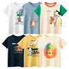 Dropshipping 2025 Summer New Boys' T-Shirts Animal Pattern Value Children Tops Short Sleeve Cotton Kids Clothes 2-10 Years Old 1