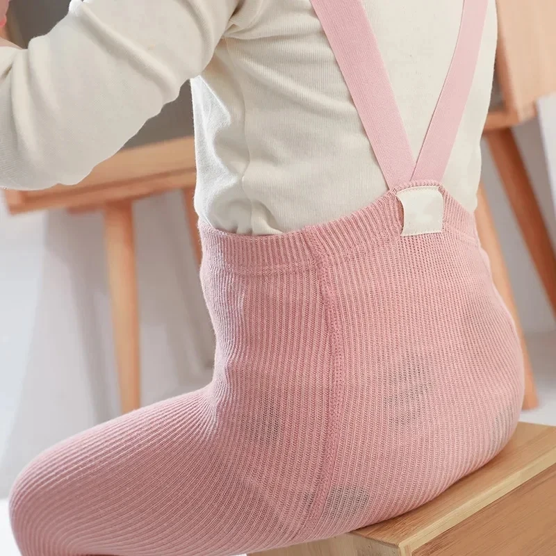 Elastic Tights for Girls Cotton Suspender Pantyhose Kids Leggings Baby Stockings Spring Autumn Infant Long Socks Toddler Tights
