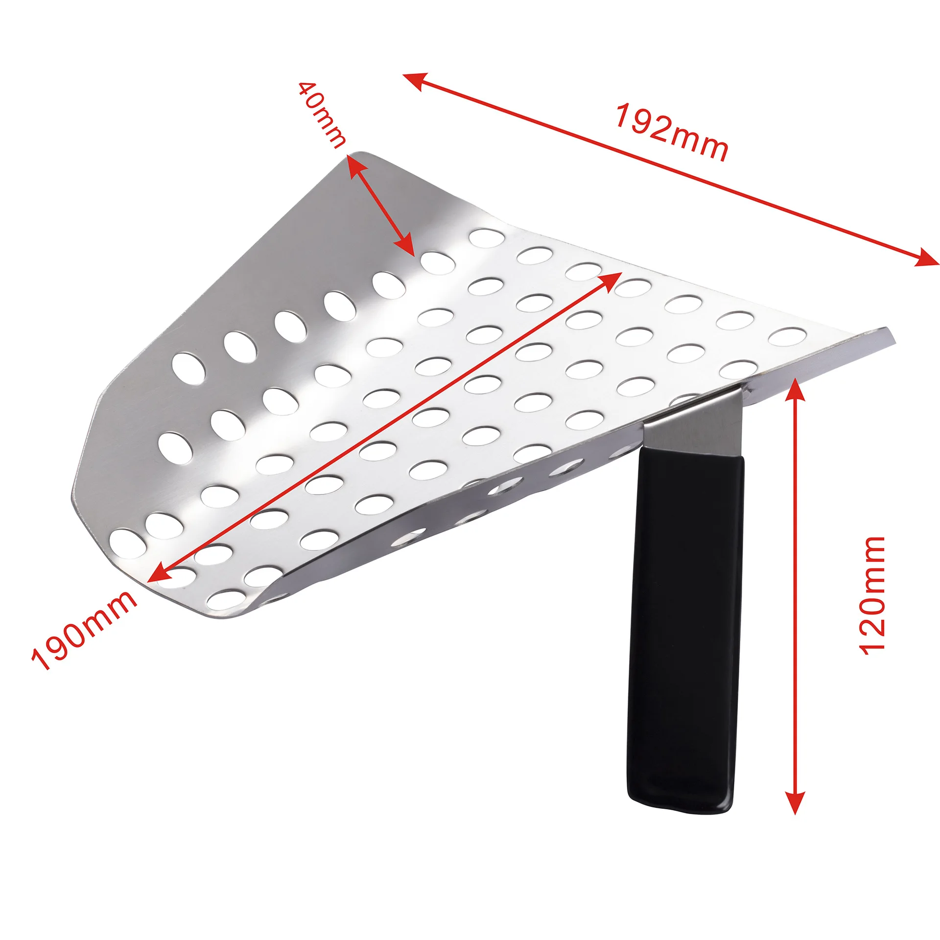 Baking Tool Shovel Popcorn Packing Shovel French Fries Stainless Steel Kitchen Gadget Special for Hamburger