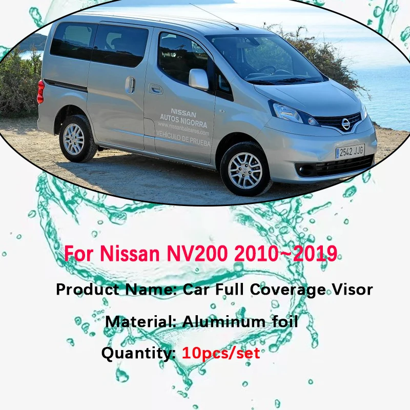 Pare-soleil de voiture à couverture complète pour Nissan NV200