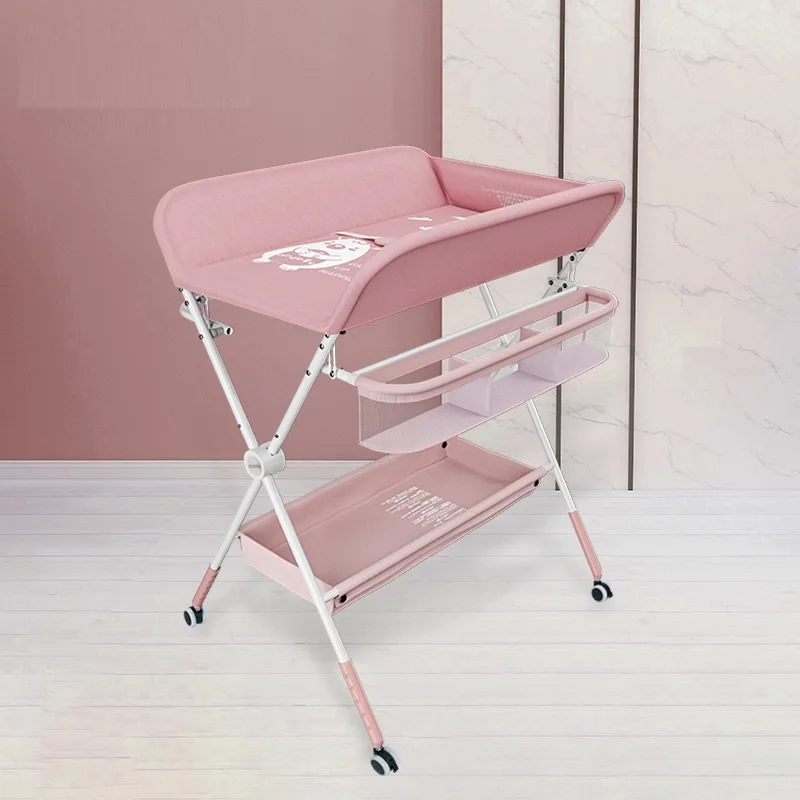 LazyChild Multifunctional Comfortable Baby Changing Table Massage Baby Care Table Newborn Changing Touch Foldable