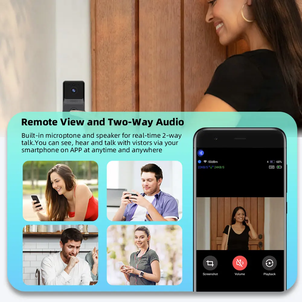 two way audio doorbell