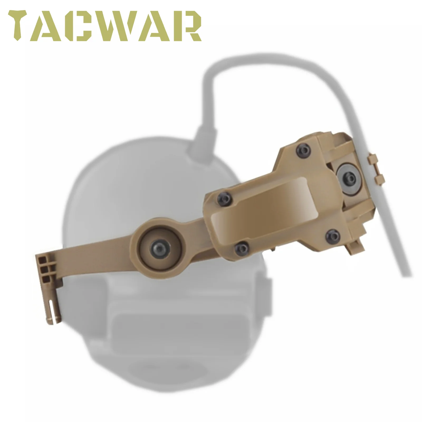Tactical helmet rail adapter for peltor comtac airsoft shooting