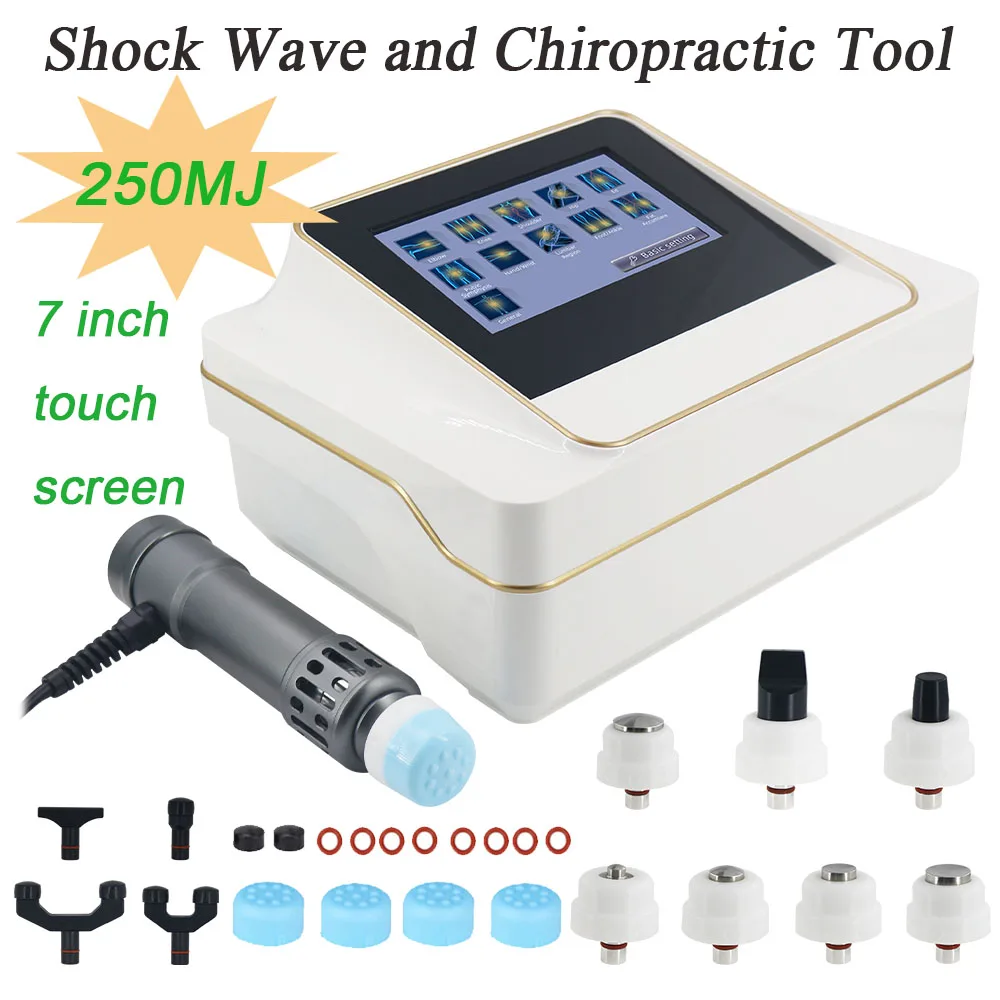 

2 In 1 Shockwave Therapy Machine Professional Shock Wave Equipment 7 Inch Touch Screen For Erectile Dysfunction Pain Relief