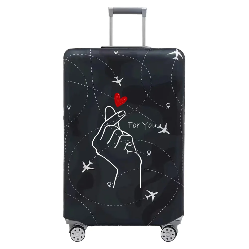 Luggage Cover Stretch Fabric Baggage Protective Case Covers for18-32 Inch Suitcase Case White Picture Series Travel Accessories 6