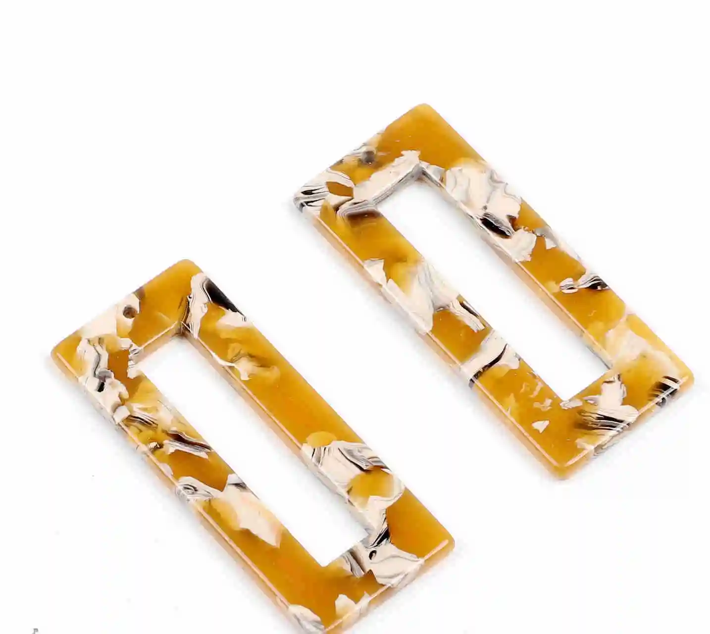 Schildpatt-Ohrring-Anhänger, Acetat-Acrylperlen, rechteckig, geometrisch, Boho-Schmuck, Ohrringteile, Ohrringzubehör – Detail 23