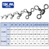 Triple Swivel 25~100Pcs Stainless Brass Rolling 3 Way Swivels Fishing Line Connector Tackle Jigging Rigs Surf Fishing Bottom Rig 2