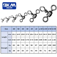 Triple Swivel 25~100Pcs Stainless Brass Rolling 3 Way Swivels Fishing Line Connector Tackle Jigging Rigs Surf Fishing Bottom Rig 2