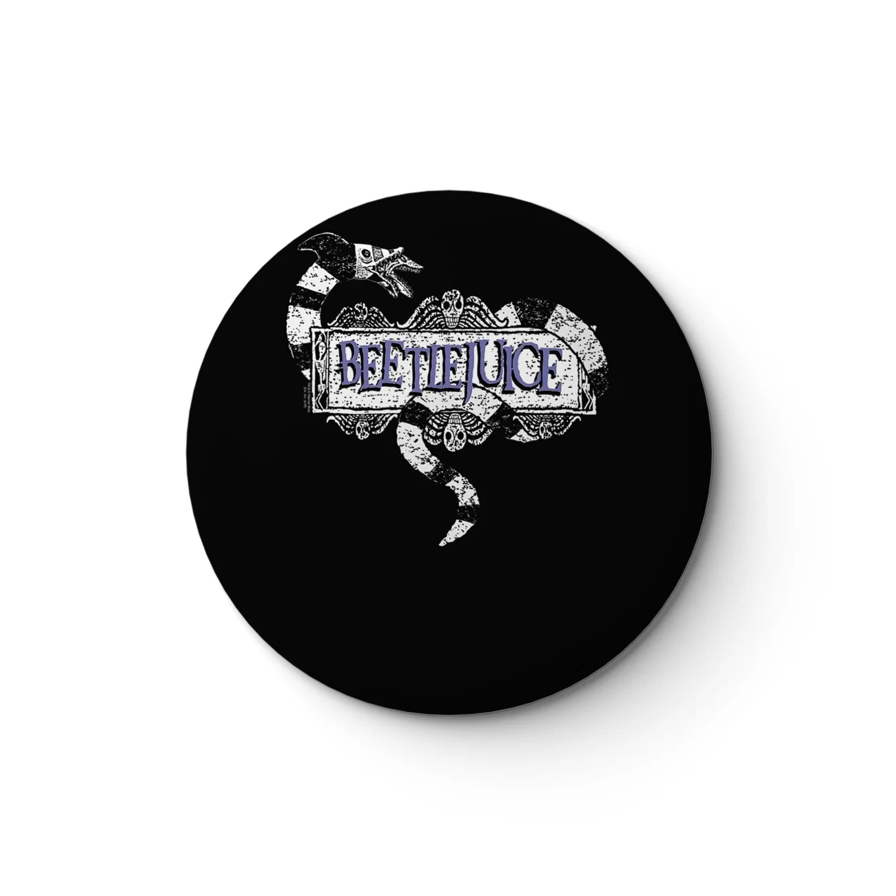 Pin de botón suave de Jack y Sally Beetlejuice, decoración de metal personalizable, regalo de joyería para mujer, lindo y divertido pin de solapa para amantes de los sombreros