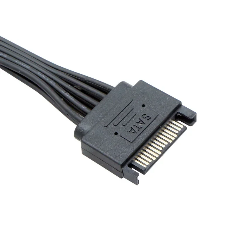 5-wire SATA 15pin male to female extension cable 1 to 1 2 3 4 5 6 For computer hard disk interface power cord sata adapter cable power cable extension sata power cable