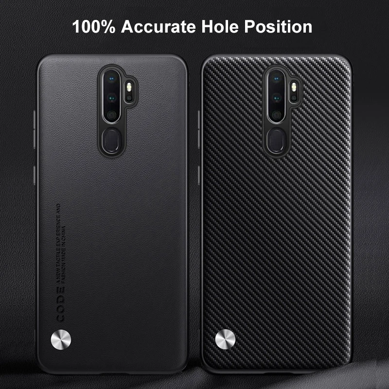 Luxurious PU Leather Matte Silicone Shockproof Phone Case with Full Protection