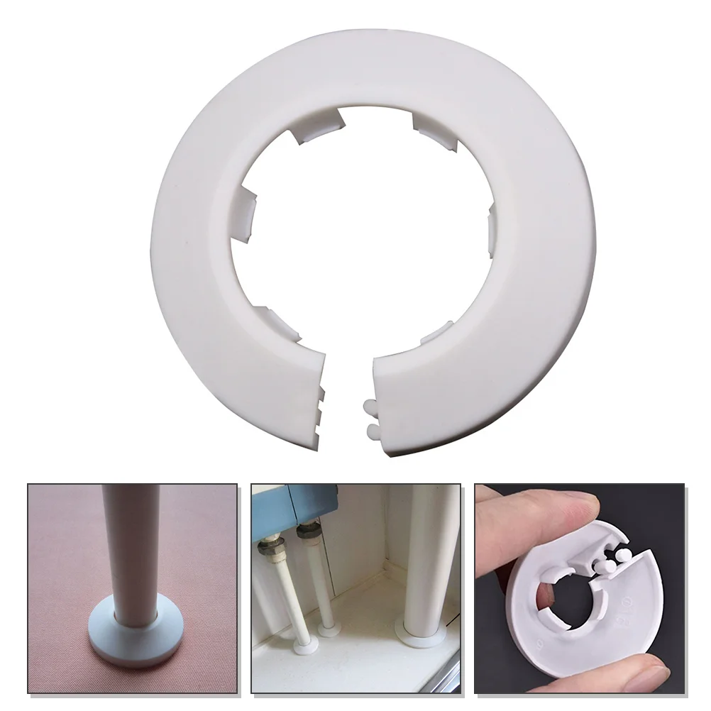 Pipe Cover Covers Radiator Pvc Flange Tube Pipeline Round Protectors Andpipes Water Decorative Flexiblewhite Hole