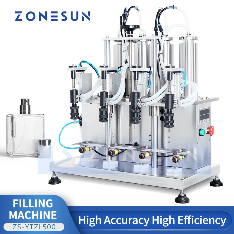 

ZONESUN ZS-YTZL500 Semi Automatic Bottle Filling Machine Perfume WaterVacuum Constant Liquid Vacuum Filler