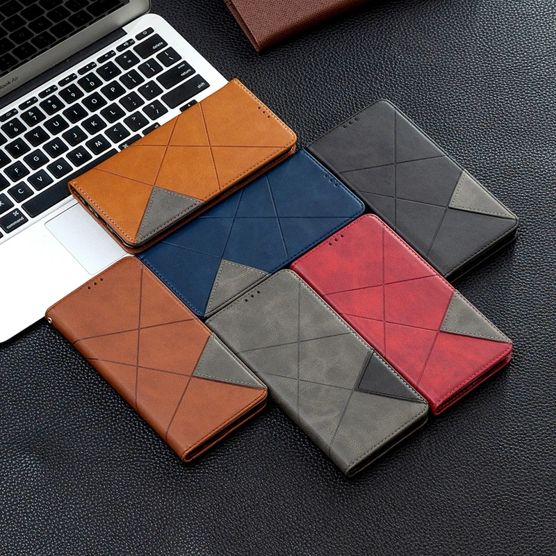 Leather Magnetic Wallet Book Cover Phone Case - Elegant  Coque Protection