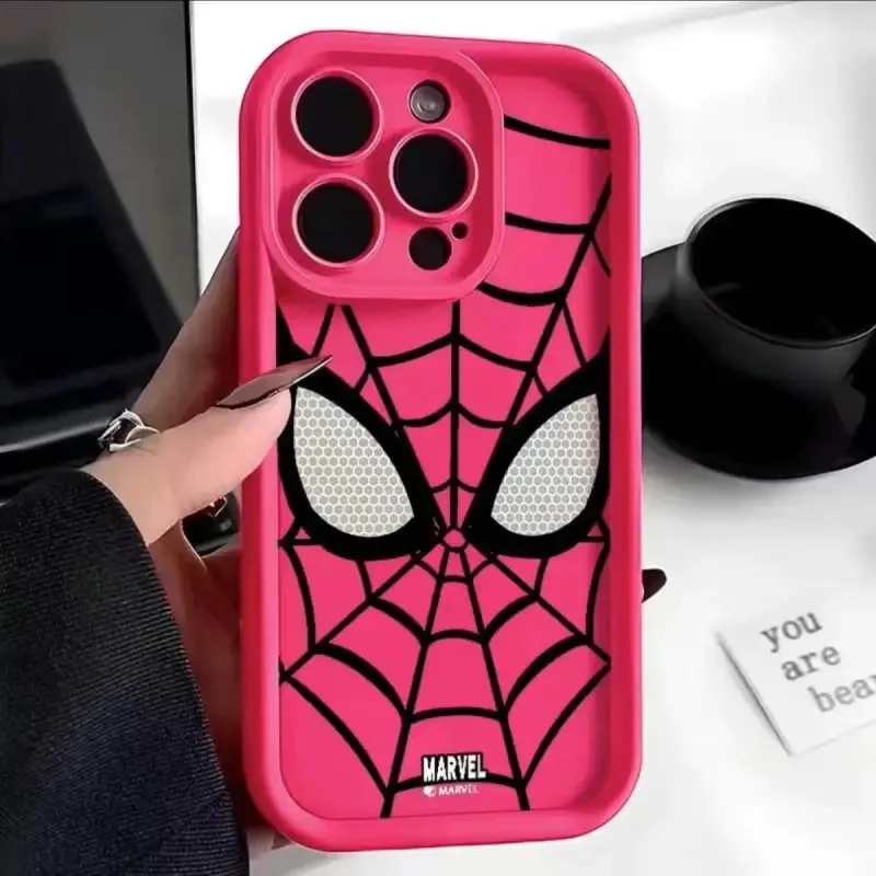 thumbnail image 1 of Marvel Spider Man-funda de silicona suave para teléfono móvil, carcasa moderna de TPU Lisa Multipaso para iPhone 16, 15, 14, 13, 12, 11 Pro Max, XR, XS, 7, 8 Plus, 1 of 5