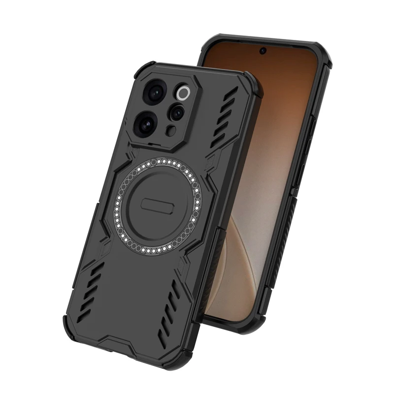 Shockproof Magnetic Adsorption Heat Dissipation Phone Case