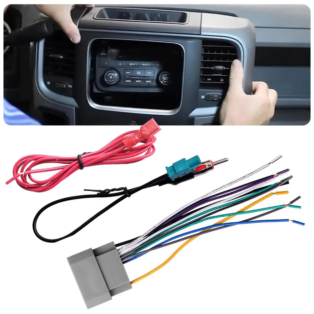 Antenna Adapter Car Stereo Radio Wiring Harness Car Connector Wire Electronics Accessories for Dodge Charger 2008 2009 2010