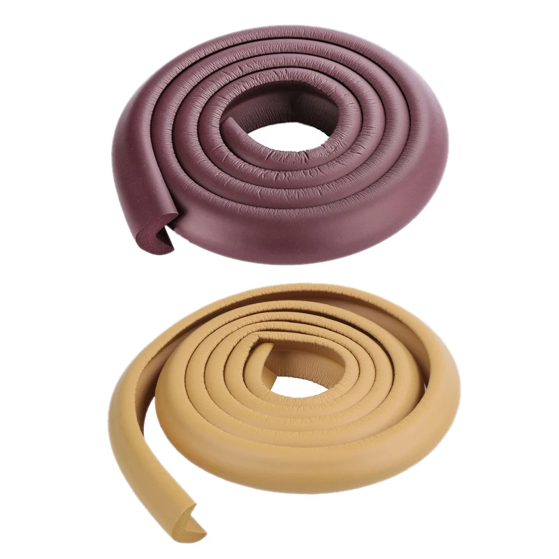 T84C-2 PCS 2M Children Protection Table Guard Strip Baby Safety Products Glass Edge Furniture Horror Crash Bar Corner Foam Bumpe