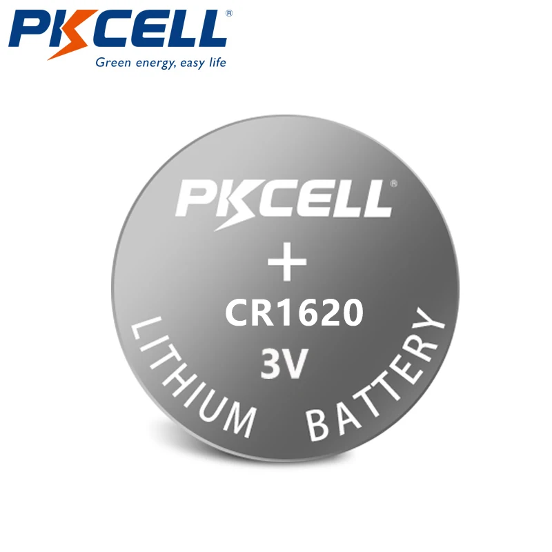 PKCELL CR1620 3V Lithium Battery DL1620 ECR1620 R1620 CR 1620 Button Cell  Batteries (5PC)