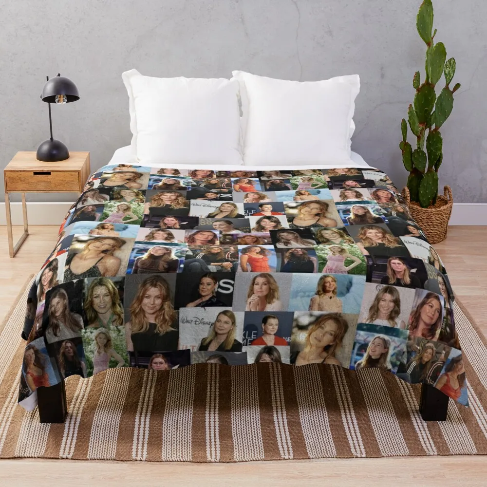

Ellen Kathleen Pompeo Throw Blanket Decorative Sofa For Baby Picnic Bed linens Blankets