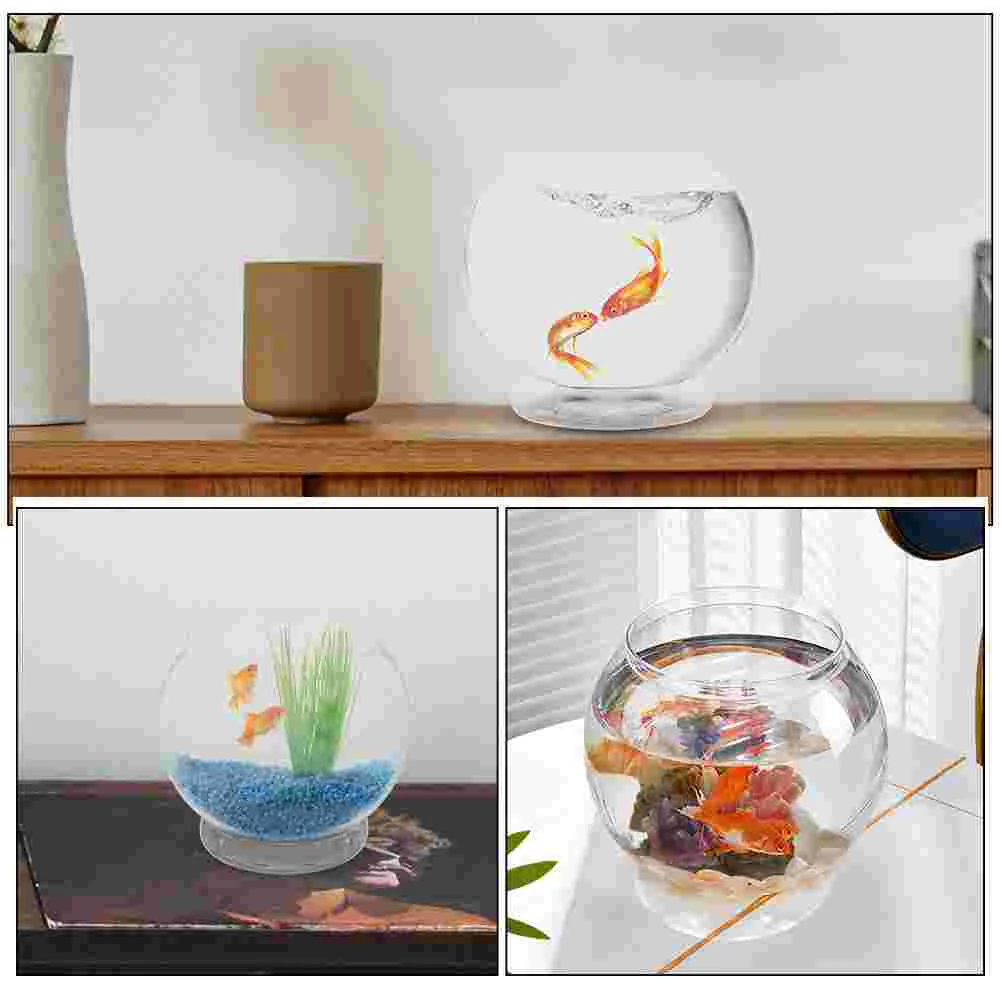 Fish Tank Transparent Aquarium Micro Landscape Bottle Vase Bowl Goldfish Living Round fish aquarium